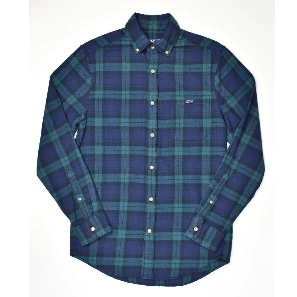 Vineyard Vines Classic Fit Pine Tucker Shirt Plaid Flannel NEW - Picture 2 of 6